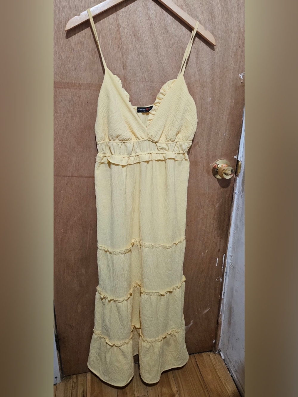 Absolutely Yellow Ruffle Tiered Maxi Dress